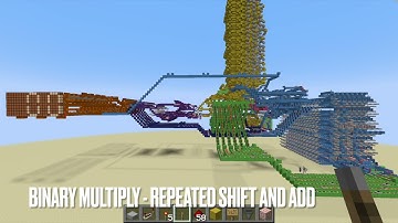 Redstone Computer V2.1 Running Multiplication Algorithm