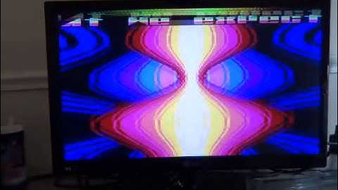 Amstrad CPC 464 clone ,DTC demo running