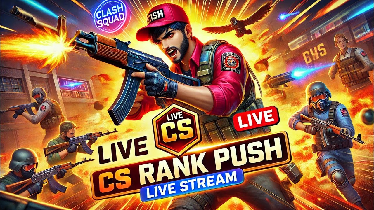 🔥 LIVE Free Fire CS Rank Push | Road to Grandmaster | Intense Clutch ...