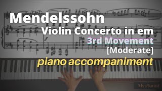 Mendelssohn - Violin Concerto in em, Op.64, 3rd Mov: Piano Accompaniment [Moderate]