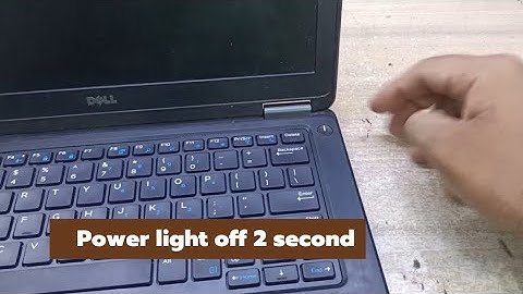 Dell latitude 7250 Power Button Light On Before Off Two Seconds Laptop Have No Power issue