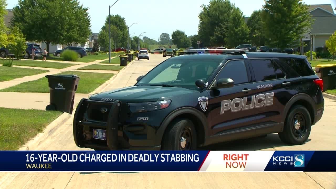 Waukee teen charged with second-degree murder for deadly stabbing - YouTube