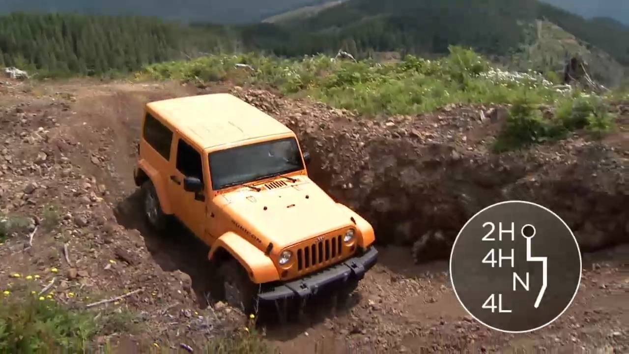 Manual Four Wheel Drive-4x4 all wheel drive (AWD) for 2017 Jeep Wrangler -  YouTube