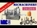 【Micmachinery】(Rotary Type)24-24-6 glass bottle filling machine bottling machine for sparkled juice