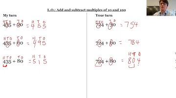 Year 3 - Add and subtract multiples of 10 and 100