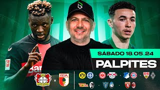 PALPITES DE FUTEBOL PARA HOJE 18 05 2024 (SÁBADO)   BILHETE PRONTO | Boleiros Tips