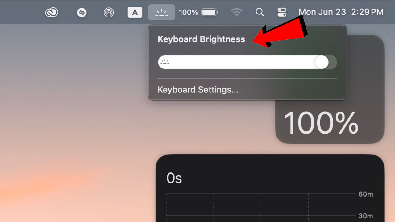 How to adjust keyboard brightness in macbook - YouTube