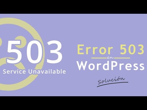 Video: ¿Qué significa el servicio 503 no disponible?