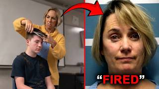 Crazy School Teacher Fired After Forcefully Cutting A Student’s Hair