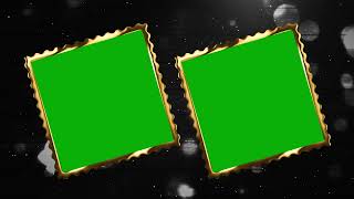 Wedding Invitation Gold Frame Green Screen No Copyright Video Effects