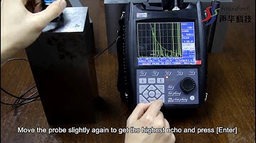 AVG curve drawing function of SUB100 Ultrasonic Flaw Detector from QingCHENG Institute(Soundwel)