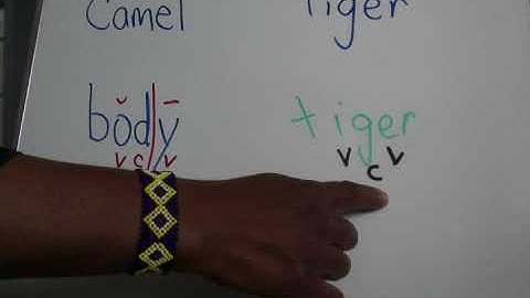 Camel Tiger Syllable Division