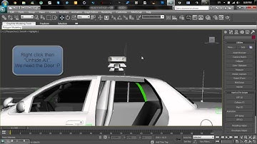 How to add parts to a Police car for GTA SA in 3ds max