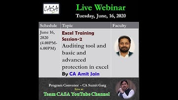 Excel Training Session 2 - Auditing tool
