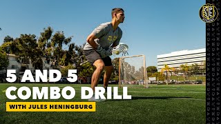 5 AND 5 COMBO DRILL | At Home Lacrosse Workout