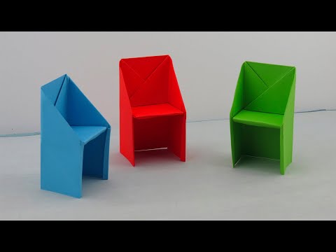 Стул из бумаги оригами ⭐Origami paper chair