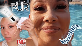 FOUNDATION WATER TEST! | PÜR4-In-1 Tinted Moisturizer + more