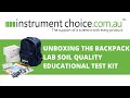 Unboxing the Backpack Lab Soil Quality Educational Test Kit (HI3896BP)