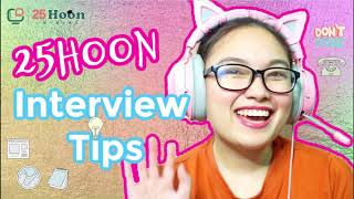 How to Answer Interview Questions at 25Hoon | Tips | Work from Home| Learn with Leri