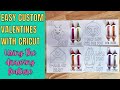 Easy valentine coloring cards with the cricut pen