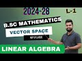 📘 B.Sc 3rd Semester Linear Algebra | Vector Space | Mathematics Honours | NEP