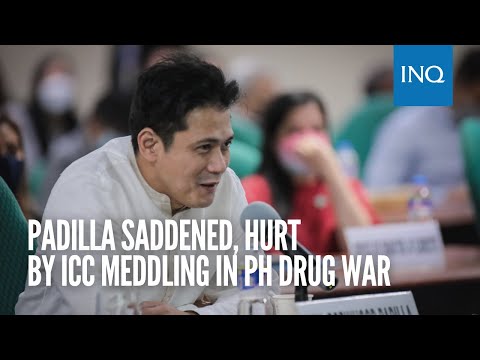 Padilla saddened, hurt by ICC meddling in PH drug war