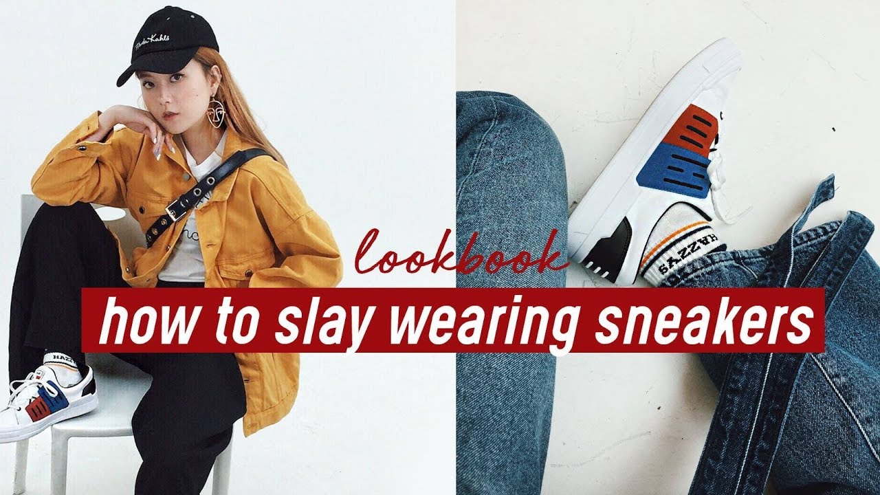 How to Slay Wearing Sneakers Lookbook/Haul 🔥 | Q2HAN X LAKAI - YouTube