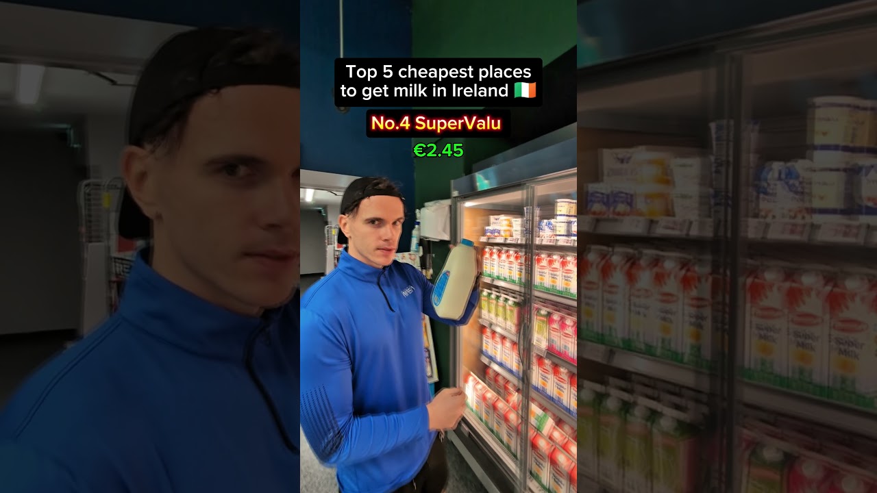 Cheapest milk in Ireland 😍🇮🇪🥛 