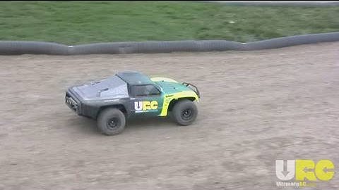 Traxxas Slash 4x4 practice laps at the track