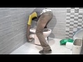 How To Install A Toilet     طريقة حصرية لتركيب المرحاض العصري بالشرح الممل