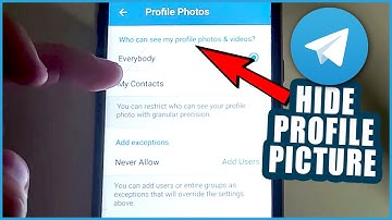 how to hide profile picture in telegram