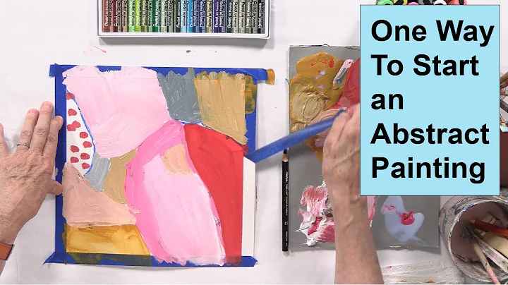One Way to Start an Abstract Painting / Art with A...