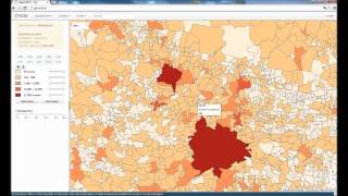 Interactive application STAGE: View statistics on maps
