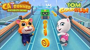 Cat runner VS Tom gold run gameplay new challenge 😎