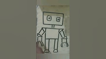 How to draw Robot #ai  #shorts