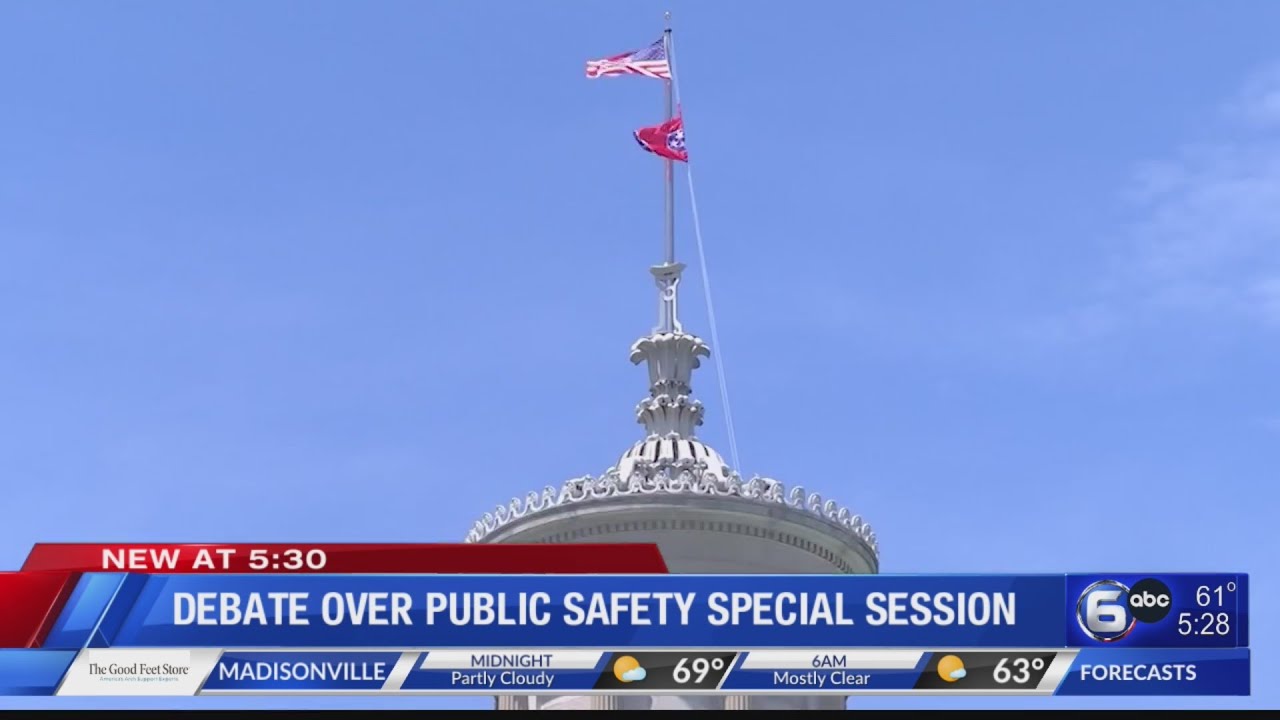 Debate over public safety special session in Tennessee
