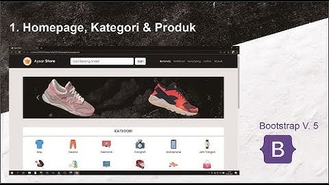 Membuat Website Toko Online dengan Bootstrap V5.0 | Part 2 Homepage, Kategori & Produk