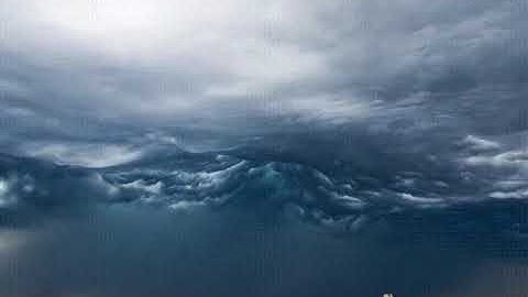 The very rare Asperitas Clouds look like ocean waves in the sky