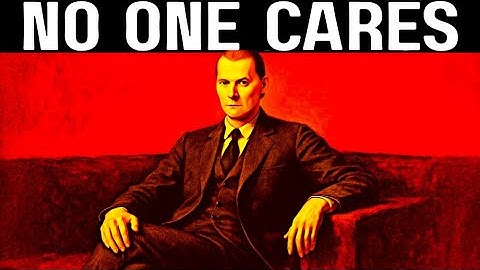 When You Accept No One Cares, Everything Changes | Machiavelli Psychology