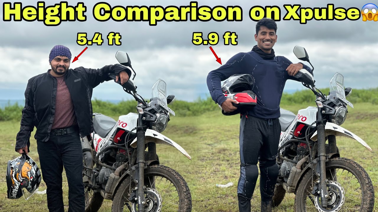 Height Comparison on Xpulse 200😱 | Xpulse 210 top model review | 5.4ft to 5.9 ft  | buy or not ?