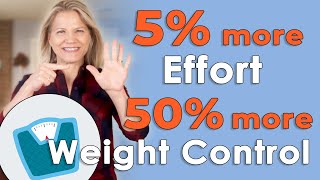 Put 5% More Effort Here &amp; Get 50% More Weight Control