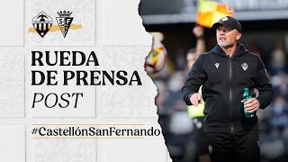 Rueda de prensa: Dick Schreuder tras el CD Castellón 1-0 San Fernando CD (03-03-2024) by CDCastellonOficial 1,864 views 2 months ago 4 minutes, 12 seconds