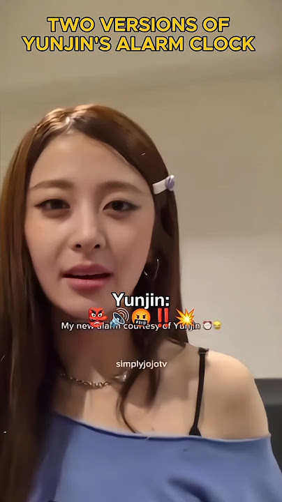 #YUNJIN's version of alarm clock|#le_sserafim #easycrazyhot #fearnot  #lesserafim_different #fyp