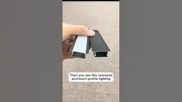 Recessed led aluminum diffuser channel light,easy install. #interiordesign #electrician #ledlight