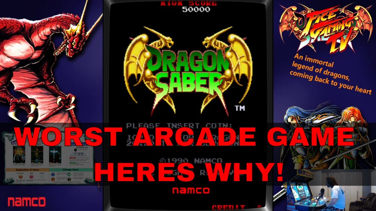 Worst Arcade Game I Ever Played Dragon Saber Arcade PC Engine arcade-games-list-80s-the-50-best-arcade-games-of-all-time-ever