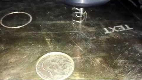 Acctek advertising cnc machine engraving on brass