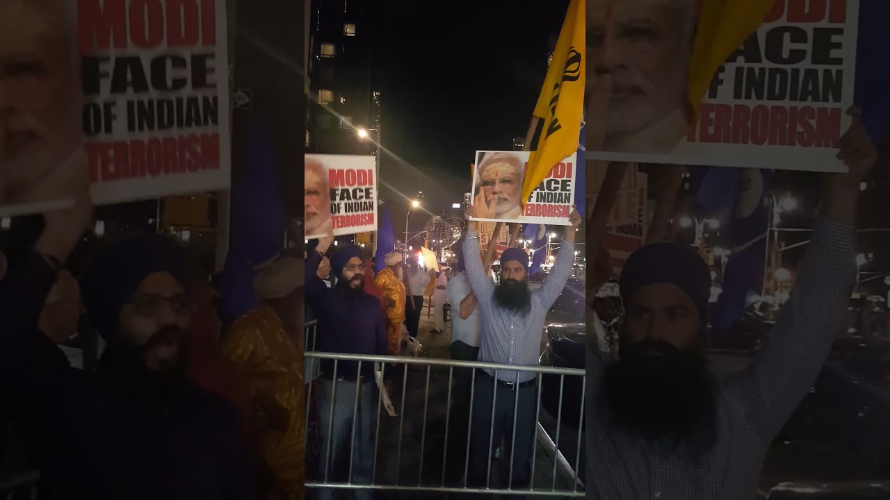 In New York Modi from India Draws Protesters