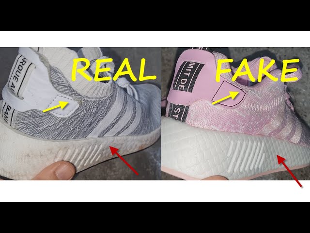 Ungkarl Mansion Overfladisk Adidas NMD R2 real vs Fake review. How to spot counterfeit Adidas NMD -  YouTube