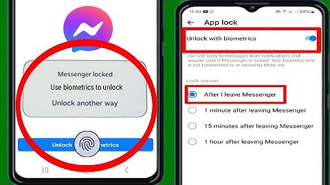 How To fingerprint Lock Your Messenger App | Enable App Lock On Facebook Messenger