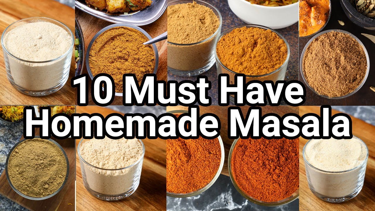 ⁣10 Must Have Homemade Spice Masala For Any Indian Recipe | Simple & Easy Indian Masala Spice Mix